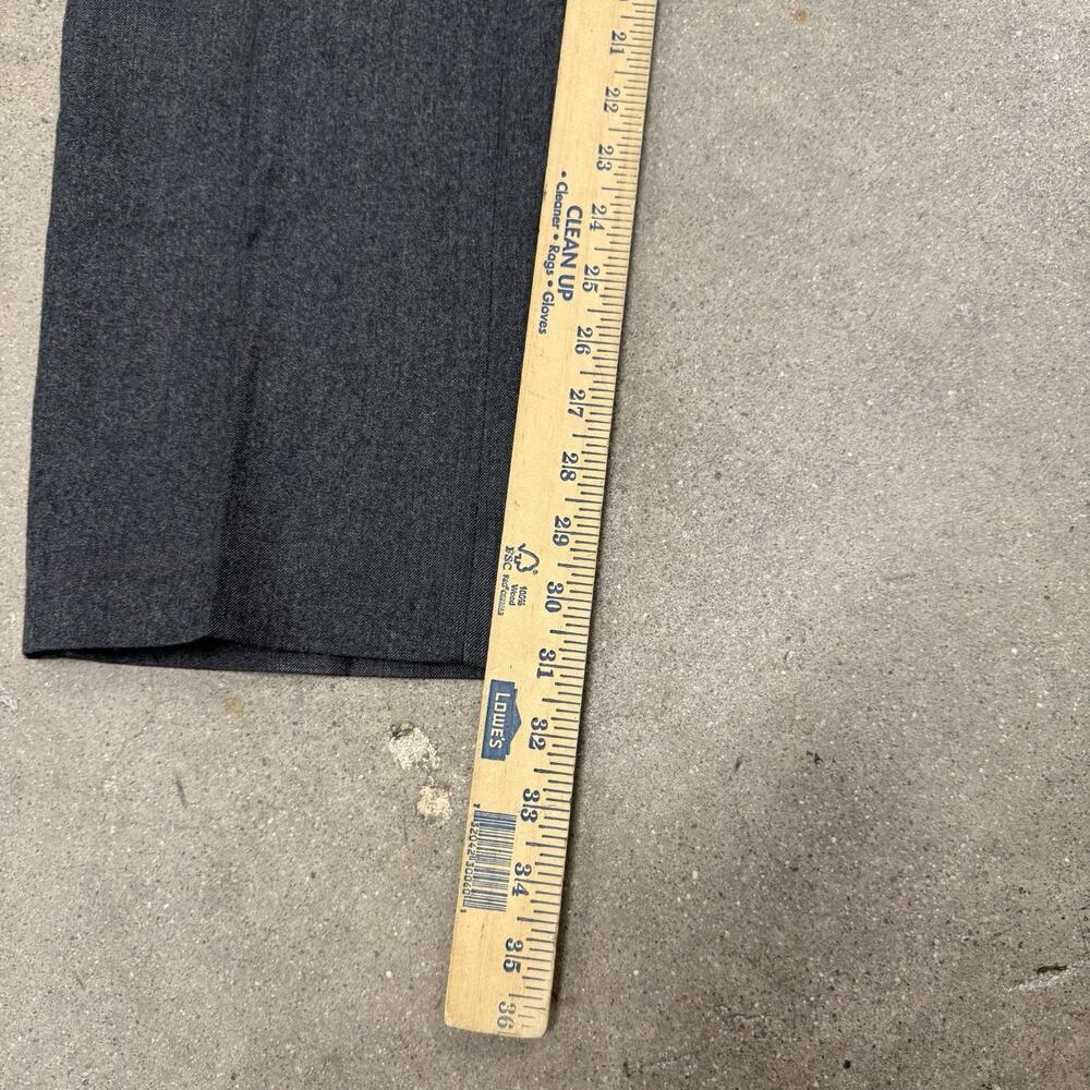 Vintage Yves Saint Laurent Dress Wool Pants Gray Pleated Suit Slacks Trousers 31 - Picture 10 of 10